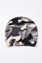 Boy's Patterned 2-Piece Shorts and Swim Cap Set Swimsuit M00830 Gray - 3