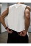 Men's oversized crew neck sleeveless t-shirt - longline - 3