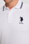 Men's White Slim Fit Polo Collar Basic T-Shirt 50322384-Vr013 - 6
