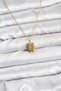 316L Steel Chain Gold Color Minimal Pole Star Model Women's Necklace Stainless Steel Colorfast Gift