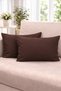 Double-Sided Duck Linen, Brown Waist Cushion Cover, 2 Pieces - 2