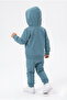Boys' 3-Piece Tracksuit Set Long Sleeve Crew Neck Embroidered T-Shirt - Hooded Zipper - 5