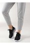 Black and White Women's Lace-Up Knitwear Sports Shoes Sneaker - 2