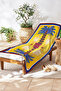 Palm Tree Motif Tropical Beach Towel - Bohemian Mediterranean Yellow Blue Pool Sea Bath Beach Cover - 6