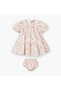 Round Neck Short Sleeve Dress with Bloomers - 2