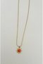 Special Series Orange Stone Sun Model Xp Gold Color Necklace - 3