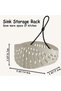 Shell Shaped Kitchen Sink Sponge Holder,Suction Cup Sink Organizer Caddy for Dish Sponges and Utensils - 2