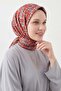 وشاح ناعم بلون أحمر خمري - 3
