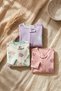 100% Cotton Zippered Baby Girl Romper Set - Cute Elephant Pattern, Chin Protection, and Soft Texture 3 - 4