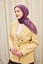 Monare Scarf Bud Purple Navy Blue 90X90