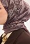 وشاح تينسل مونار بنمط موكا 90x90 - 5
