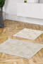 Non-Slip, Washable, Digitally Printed 2-Piece Toilet Seat Set |   Rectangle |   Leather Sole |   Vintage |   2092m