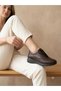 Women's Brown Genuine Leather Orthopedic Sole Rubber Laced Casual Shoes - 2