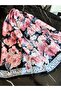 Rose Pattern Elegant Voile Silk Shawl Hijab Shoulder Shawl and Scarf - 7