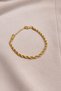 Gold Color Twisted Model Steel Bracelet
