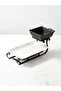 2-Tier Home Serving Set Porcelain Square Bowl and Rectangular Platter - 4