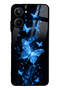 Realme 10 Blue Galaxy Butterfly Design Glossy Phone Case