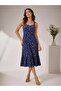 Wide-Strap Ruffled Women's Dress - 3