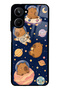 Realme 10 Glossy Phone Case with Cosmic Capybara Design
