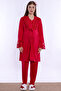 Cotton Maternity Pajama and Dressing Gown Set Effortt - Cherry - 3