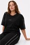 Modal Fabric Double Piping Detailed Short Sleeve Comfortable and Flexible Tracksuit Set - 2