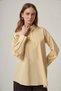 Women's Chain Detailed Long Sleeve Shirt Yellow 31433 - 2