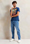 Men Blue Basic 5 Pocket Jeans - 2