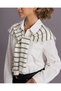 Senior Girls White Blouse with Scarf - 4