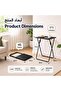 Folding Table 60x40x70cm Multifunction Table | Side Table for Laptop Computer Desk, Coffee & Dinner Tabler Foldable wooden Camping Portable Office, Home Table - 2