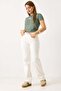 Women's Spanish Flare Lycra Jeans White