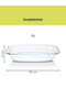 Glass Rectangular Dish 3L - 2