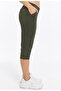 Women's Khaki Capri Sweatpants K-225 - 2