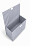 2 Pieces Gray Closet Organizer with Lid, Foldable Clothing Storage Box, Shelf Organizer Large 40X20X20Cm - 2