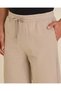 Men Beige Cotton Terry Pyjama Shorts - 4