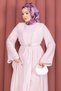 Gold Brooch Self-Bolero Dress Powder - 3