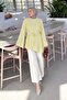 Asymmetrical Cut Shirt with Tie Detail Yellow