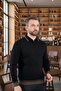 Men's Non-Pilling Regular Fit Classic Polo Collar Knit Sweater - 6