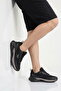 Black-Dark Gray Memory Sole Imported Mesh Lightweight Flexible Men's Sports Shoes Relaxon m - 2