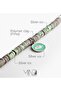 Green Eyes Women's Necklace, 925 Sterling Silver, Beaded Pendant Necklace, with Pearl & Fimo, Handmade Adjustable Jewelry - 7