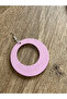 Pink Round Wooden Earrings - 3