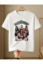 Manifest Group Printed Cyclone Collar 100% Cotton Regular Women's T-Shirt