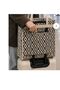 6 Compartment Shoe Storage Bag - Travel Organizer Shoe Storage Bag Beige 40X35X22Cm - 4