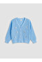 Esvab • Modern & Distinctive V Placket Sequin Embroidered Girls' Knitwear Cardigan