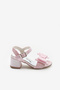 Powder Ankle Strap Bowknot Girls' Heeled Shoes - 2
