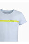 Men’s Round Neck T-Shirt – Ballad Blue with Yellow Stripe - 2