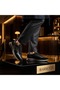 Black Suede & Floter Leather Sneaker - 4