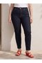 Lcwaikiki Curve Navy Blue Large Size Slim Mom Women's Jean Pants - 2