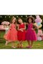Girl's Stone Embroidered Cat-Themed Dress with Tulle Skirt and Cotton Lining, Ages 6-10, Birthday, Party, Special Occasion - 2