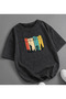 Acid Washed Oversize Unisex T-Shirt Washed Vintage Street Style Street Fashion Cotton Comfortable Fit Daily Wear T-Shirt