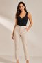 Women's Cotton & Modal Lace Strap Padded 6-Piece Flexible Daily Tank Tops - Gathering 6-Piece Bra Singlet - 7